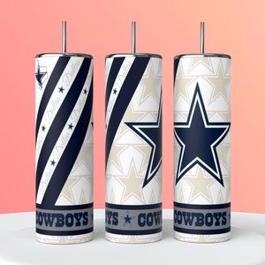 Dallas Cowboys Football Team 20oz Skinny Tumbler